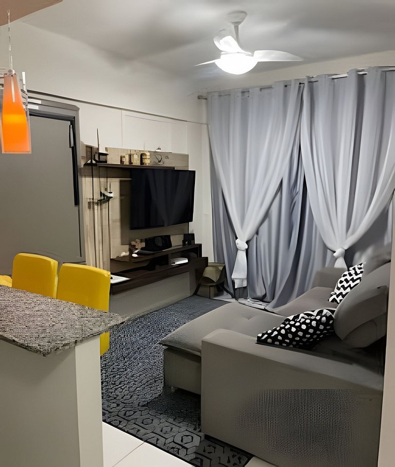 Apto Resort Angra >Espetacular Vista MAR >Ar,Wi-Fi