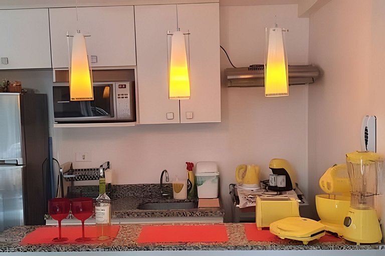 Apto Resort Angra >Espetacular Vista MAR >Ar,Wi-Fi