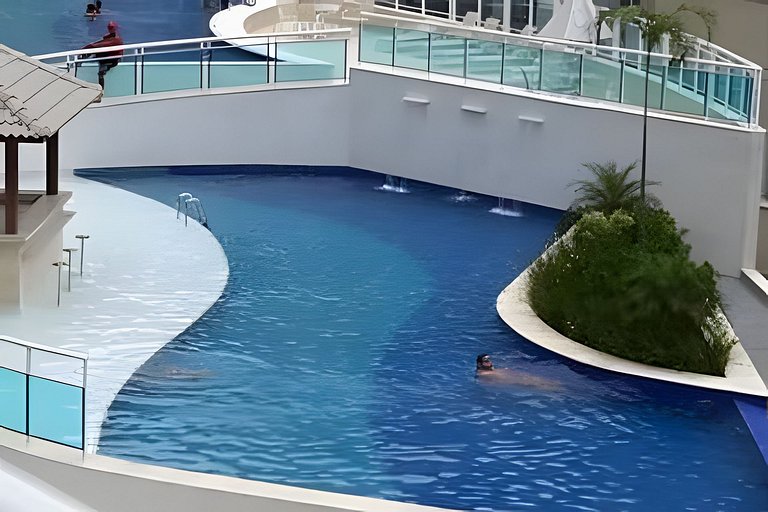 Apto Resort Angra >Espetacular Vista MAR >Ar,Wi-Fi