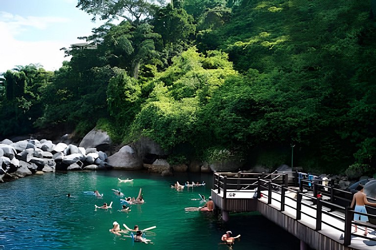 Apto Resort Angra >Espetacular Vista MAR >Ar,Wi-Fi