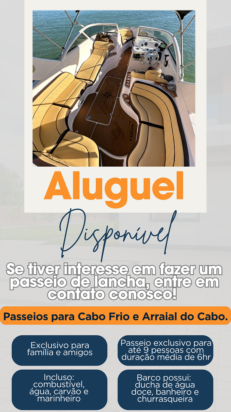 Apto moderno e estiloso em Cabo Frio, c/Ar > N°01